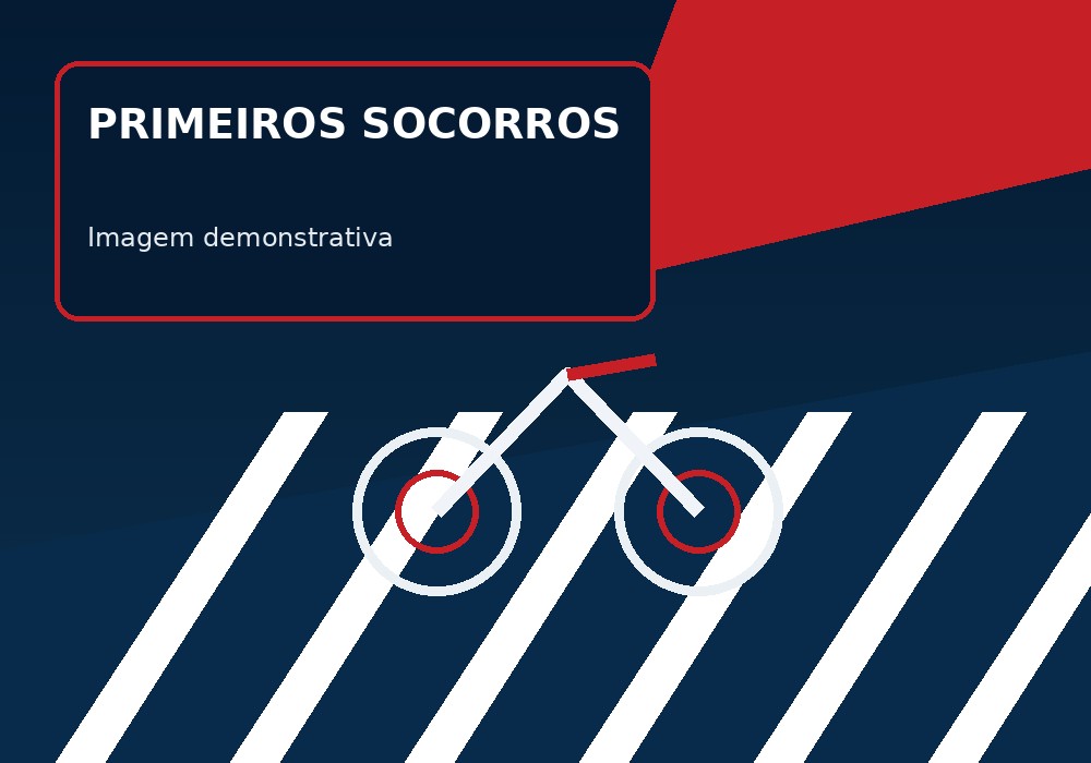 Instrutor apresentando procedimentos de primeiros socorros